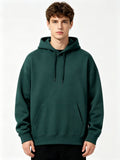 Dark Green Hooded Sweater For Men And Women