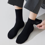 Mens Casual Soft And Breathable Mid-calf Socks