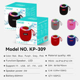 KP-309 Best-Selling Portable Mini Outdoor Bluetooth Speaker High-Quality Audio Deep Bass Long Battery Life In Stock