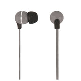 Ativa™ Plastic Earbud Headphones with Flat Cable Gray