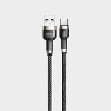 KP-318 Braided 65W Fast-Charging Data Cable Durable Overcharge Protection Type-C Compatible With Apple Android And Huawei