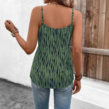 Stylish And Elegant Sleeveless Camisole With A Printed Design