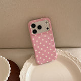 Versatile Cream Polka Dot Magnetic Phone Case
