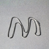 14k White Gold Classic Box Chain 1.4mm