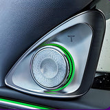 TESERY 4D Rotating LED Ambient Tweeter Speakers for Model Y Juniper / Model 3 Highland