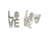 .03ct Diamond Earrings Sterling Silver