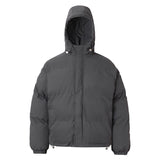American-style Solid-color Hooded Cotton Jacket