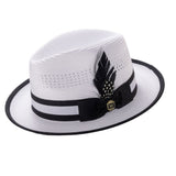 New Colorful Feather Jazz Hat For Sun Protection