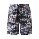 Mens Jacquard Casual Loose-fit Shorts