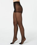 INC International Concepts Striped Tights Color Black, XS-S