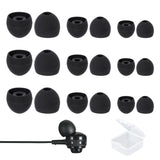 BlingKingdom 9 Pairs Replacement Earbuds Silicone Earbud Tips Earbuds Cap Earbud Cushions for Most in-Ear Earbuds 3 Different Size (S/M/L)