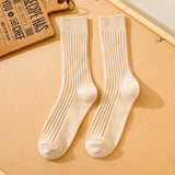 Double-needle Cotton Mid-calf Athletic Socks