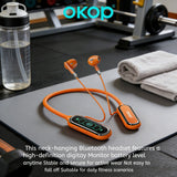 KP-261 Neckband Bluetooth Earphones Magnetic Digital Display In-Ear Low Latency Long Battery Life High Sound Quality Export Manufacturer Stock Available