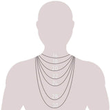 14K Yellow Gold Rope Diamond Cut Chain Necklace