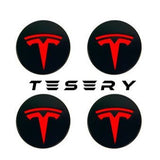 4 Pcs Hub Caps Covers Car for Tesla Model 3/Y/S/X (Diameter 56MM)