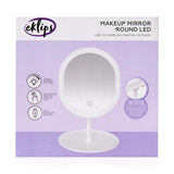 Eklips Round LED Makeup Mirror with Built-In Light