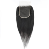 Yaki Straight 4x4 Transparent Lace Human Hair Closure