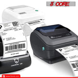 5 Core 4"x6" Direct Thermal Shipping Label 16Pk 4x6 Roll Direct 250/paper Sticker/Perforated White Mailing Labels, Commercial Grade, Premium Adhesive, Works w Most Thermal Printers- DTL 16PK