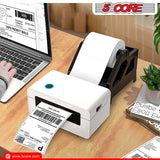 5 Core 4"x6" Direct Thermal Shipping Label 16Pk 4x6 Roll Direct 250/paper Sticker/Perforated White Mailing Labels, Commercial Grade, Premium Adhesive, Works w Most Thermal Printers- DTL 16PK