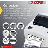 5 Core 4"x6" Direct Thermal Shipping Label 16Pk 4x6 Roll Direct 250/paper Sticker/Perforated White Mailing Labels, Commercial Grade, Premium Adhesive, Works w Most Thermal Printers- DTL 16PK