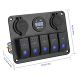 5 Gang Marine Panel Switch