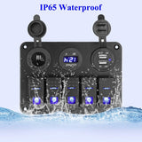 5 Gang Marine Panel Switch