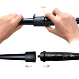 5-in-1 Curling Iron Wand Set Hair Curler Set With 5 Interchangeable Barrels Roller