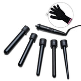 5-in-1 Curling Iron Wand Set Hair Curler Set With 5 Interchangeable Barrels Roller