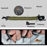 5-in-1 Multifunction Outdoor Survival Gear Escape Paracord Bracelet
