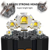 5 LED Headlamp High Lumens Super Bright Outdoor Headlight
