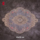 5-Pack: 3 Styles Vintage Lace Embroidery Placemat