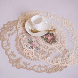5-Pack: 3 Styles Vintage Lace Embroidery Placemat