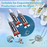 5-Pack: B-7000 Adhesive Glue for Jewelry, Plastic, Metal, Glass, Ceramic