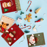 5-Pack: Drawstring Christmas Bags