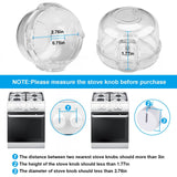 5-Pack: Kitchen Gas Electric Stove Knob Safety Covers
