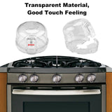 5-Pack: Kitchen Gas Electric Stove Knob Safety Covers