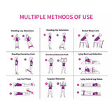 5-Pack: Precision Workout Yoga Fitness Exercise Bands Loops