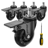 5-Pack: Replacement Office Chair Casters