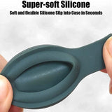 5-Pack: Silicone Airtag Holder with Anti-Lost Keychain
