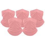 5-Pack: Unisex Moisture Wicking Gaiter Face Neck Scarf Bandanna