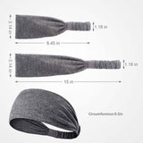 5-Pack: Unisex Sports Fitness Headband and Sweatband