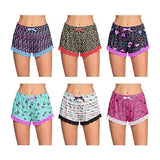 5-Pack: Women's Soft Comfy Printed Lounge Sleep Pajama Short