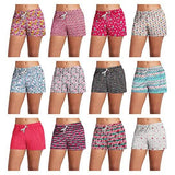 5-Pack: Women's Soft Comfy Printed Lounge Sleep Pajama Short