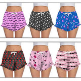 5-Pack: Women's Soft Comfy Printed Lounge Sleep Pajama Short