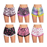 5-Pack: Women's Soft Comfy Printed Lounge Sleep Pajama Short