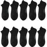 5-Pairs: Casual Ankle Boat Socks With Towel Bottom