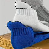 5-Pairs: Casual Ankle Boat Socks With Towel Bottom