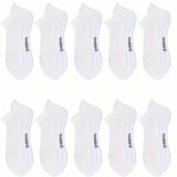 5-Pairs: Casual Ankle Boat Socks With Towel Bottom