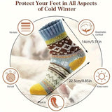 5-Pairs: Women's Comfortable and Warm Crew Socks