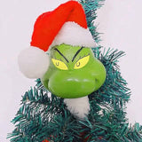 5-Piece Set: Grinch Christmas Tree Decorations, Elf Head, Christmas Tree Arms and Legs